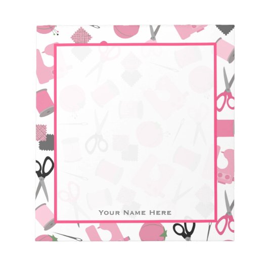 Bloc-notes à thème couture (Devant)