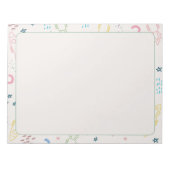 Bloc-notes à thème Espace rose (Devant)