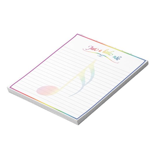 Bloc-notes à une petite note (Tourné)