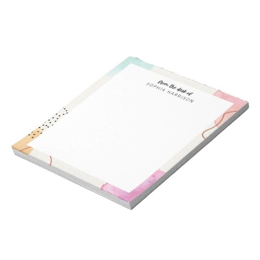 Bloc-notes Abstrait coloré (Tourné)