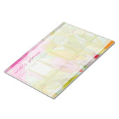 Bloc-notes Abstrait de planificateur hebdomadaire (Incliné)