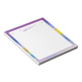 Bloc-notes abstrait Violet et Rayon Doré (Incliné)