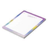 Bloc-notes abstrait Violet et Rayon Doré (Tourné)