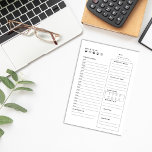 Bloc-notes Agenda quotidien<br><div class="desc">Bloc-notes de plan quotidien.</div>