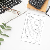 Bloc-notes Agenda quotidien