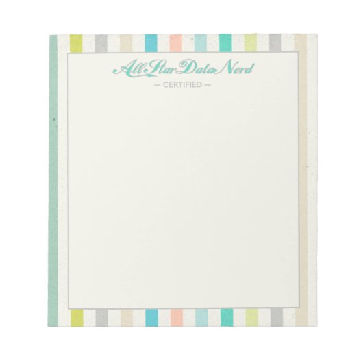 Bloc-notes - All Star Data Nerd v. 2 (Devant)