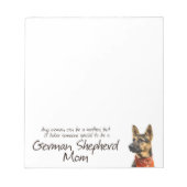 Bloc-notes allemand Shepherd Mom (Devant)