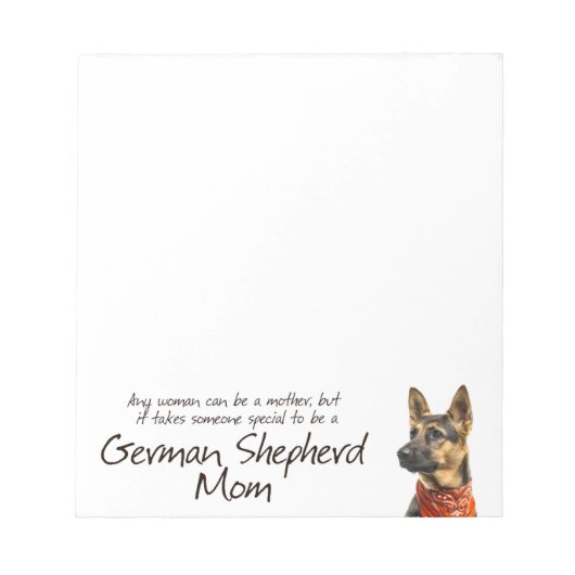 Bloc-notes allemand Shepherd Mom (Devant)