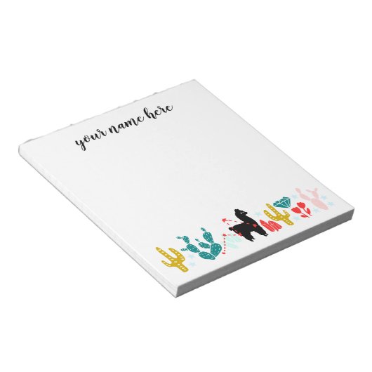 Bloc-notes Alpaca personnalisé (Incliné)