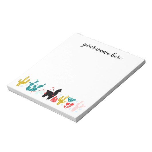 Bloc-notes Alpaca personnalisé (Tourné)