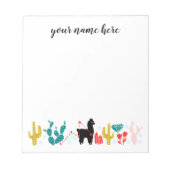 Bloc-notes Alpaca personnalisé (Devant)