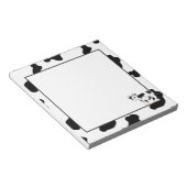 Bloc-notes amusant de vache à la campagne (Incliné)