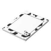 Bloc-notes amusant de vache à la campagne (Tourné)