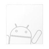 Bloc-notes Android ondulant (Devant)