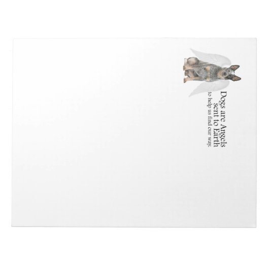 Bloc-notes Angel chien de bétail (Devant)