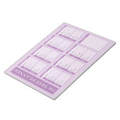 Bloc-notes anti-déchirure du planificateur d'équip (Incliné)