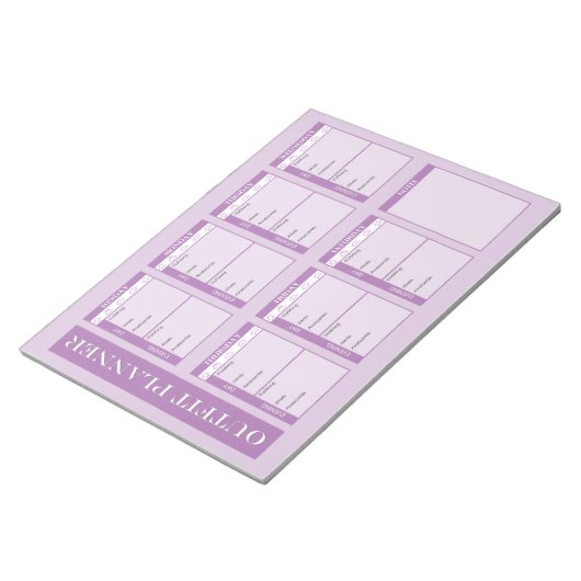 Bloc-notes anti-déchirure du planificateur d'équip (Incliné)