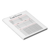 Bloc-notes Aperçu de la planification des événemen (Incliné)