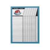 Bloc-notes Apple A+ Blue Teachers' Grade Sheets (Tourné)