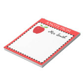 Bloc-notes Apple pour un enseignant (Tourné)