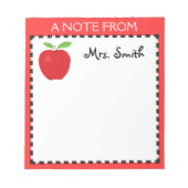 Bloc-notes Apple pour un enseignant (Devant)