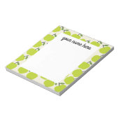 Bloc-notes Apple vert personnalisé (Tourné)