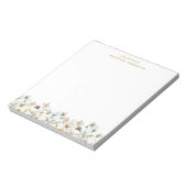 Bloc-notes aquarelle florale (Tourné)