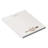 Bloc-notes aquarelle florale Boho – Dee de bois de (Incliné)
