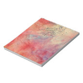 Bloc-notes Aquarius en marbre rose (Tourné)