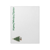 Bloc-notes arbre de Noël vintage (Tourné)