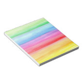 Bloc-notes arc-en-ciel aquarelle (Incliné)