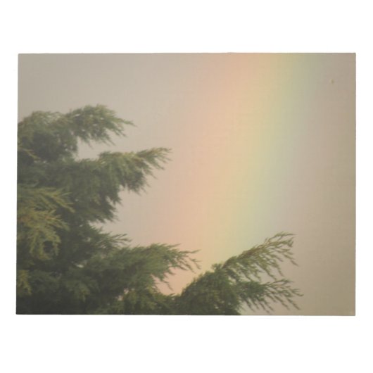 Bloc-notes Arc-en-ciel et Arbres (Devant)