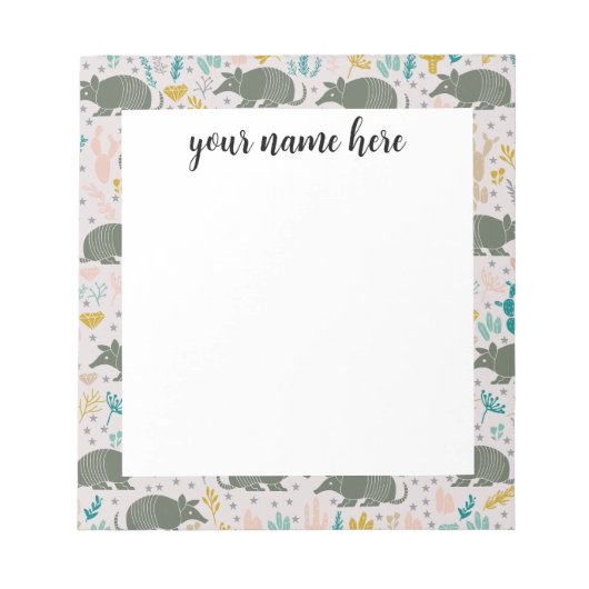 Bloc-notes Armadillo personnalisé (Devant)