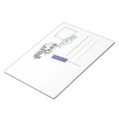Bloc-notes arrière carte postale (Incliné)