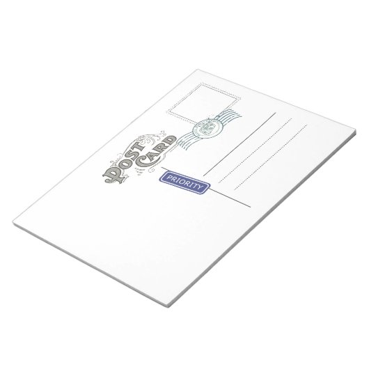 Bloc-notes arrière carte postale (Incliné)