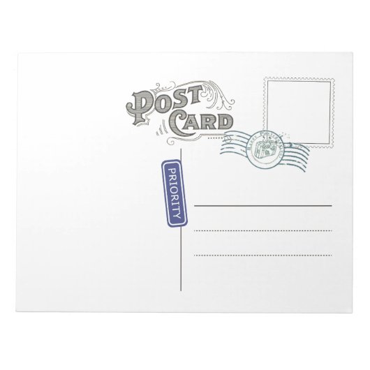 Bloc-notes arrière carte postale (Devant)