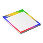 Bloc-notes arrière - plan coloré (Incliné)