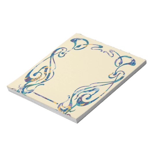 Bloc-notes Art nouveau floral (Tourné)