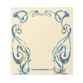 Bloc-notes Art nouveau floral (Devant)