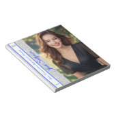 Bloc-notes auto Parties scintillant argent (Incliné)