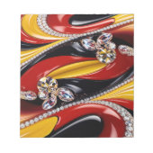 Bloc-notes aux couleurs belges Design moderne (Devant)