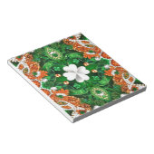 Bloc-notes aux couleurs irlandaises Design moderne (Incliné)