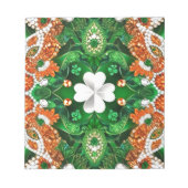 Bloc-notes aux couleurs irlandaises Design moderne (Devant)