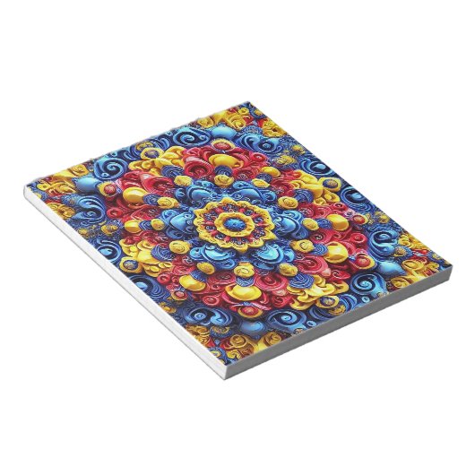 Bloc-notes aux couleurs roumaines Design moderne (Incliné)