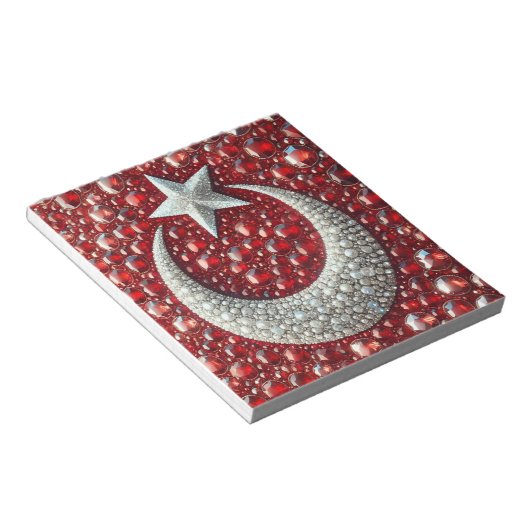 Bloc-notes aux couleurs turques Design moderne (Incliné)