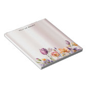 Bloc-notes aux fleurs de printemps colorées (Incliné)