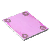 Bloc-notes aux fleurs roses (Incliné)