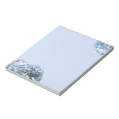 Bloc-notes aux jolies hortensias bleus (Tourné)