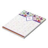 Bloc-notes aux papillons colorés (Tourné)