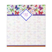 Bloc-notes aux papillons colorés (Devant)